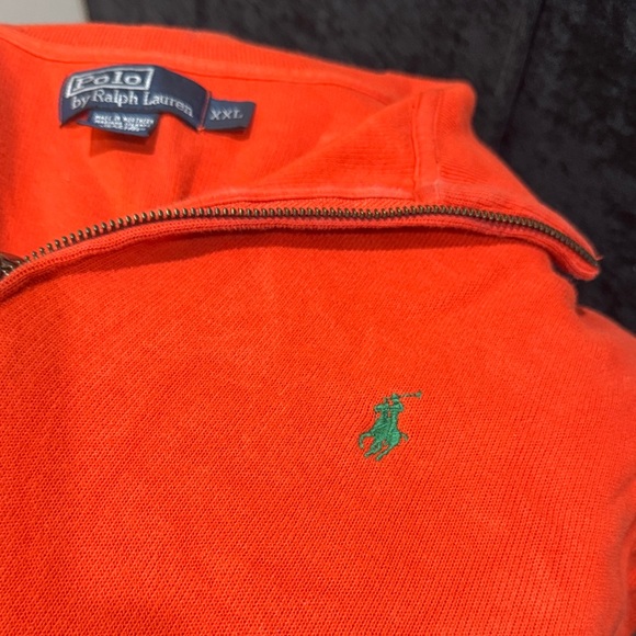 Polo Ralph Lauren orange Quarter-Zip Pullover - Picture 4 of 4